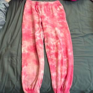 Pacsun Tie-Dye Sweatpants in Pink! Size Small!